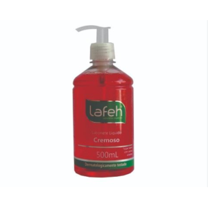 SABONETE CREMOSO 500ML COM VÁLVULA LAFEH FRAMBOESA & AMORA