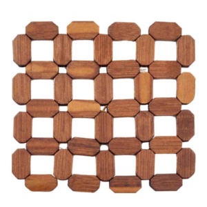 DESCANSO DE PANELA MATERIAL DE BAMBU QUADRADO 16X16CM UNITÁRIO