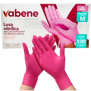 LUVA NITRÍLICA SEM PÓ - 100 UNIDADES