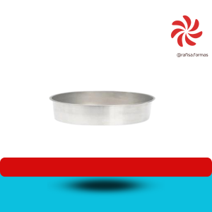 FORMA REDONDA DE ALUMÍNIO – 10X3 CM – UNIDADE