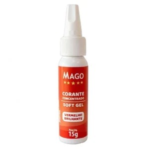 CORANTE GEL 15G VERMELHO BRILHANTE UNIDADE