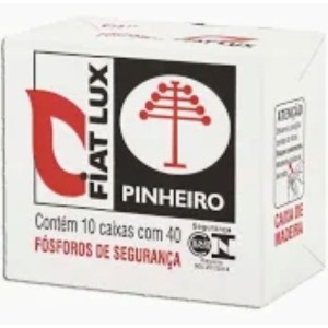 FÓSFORO FIAT LUX 10 CAIXAS COM 40 PALITOS (TOTAL 400) - FIAT LUX