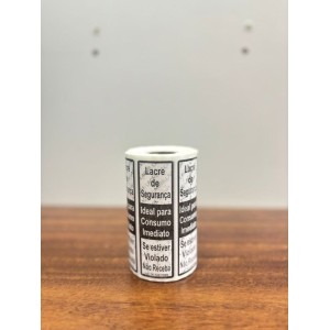 FITA LACRE DE SEGURANÇA C/ 500 UNIDADES