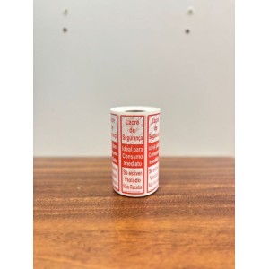 FITA LACRE DE SEGURANÇA C/ 500 UNIDADES