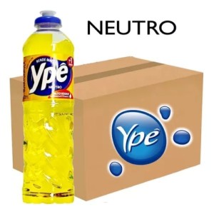 CAIXA DE DETERGENTE LAVA-LOUÇA YPÊ NEUTRO COM 24 UNIDADES DE 500 ML
