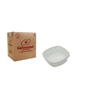 POTE PLÁSTICO BRANCO DESCARTÁVEL COM CAPACIDADE DE 500 ML