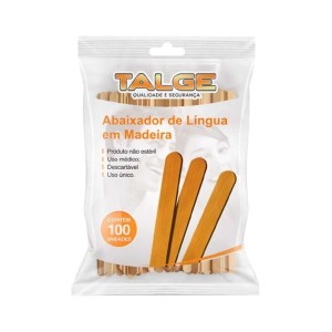 ABAIXADOR DE LINGUA TALGE C/100 UNID